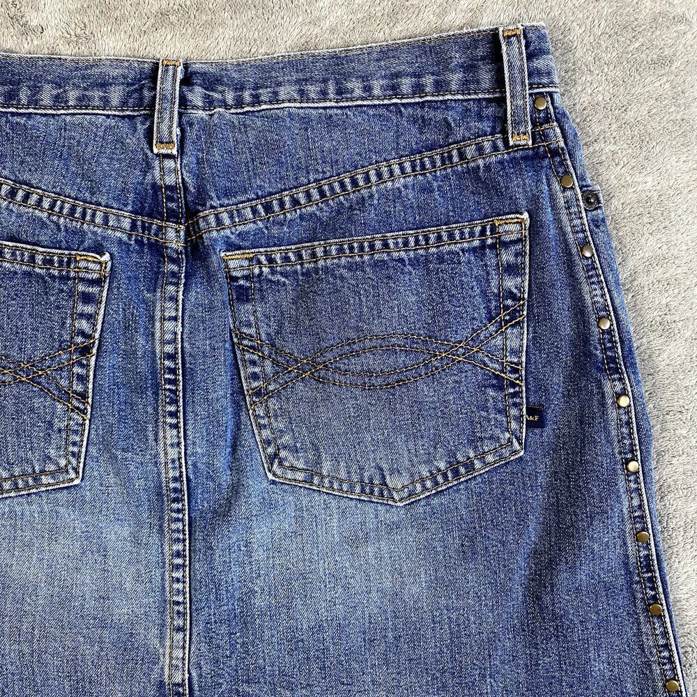 VTG Abercrombie and Fitch Size 6 Mini Denim Skirt Made in US - Picture 4 of 8